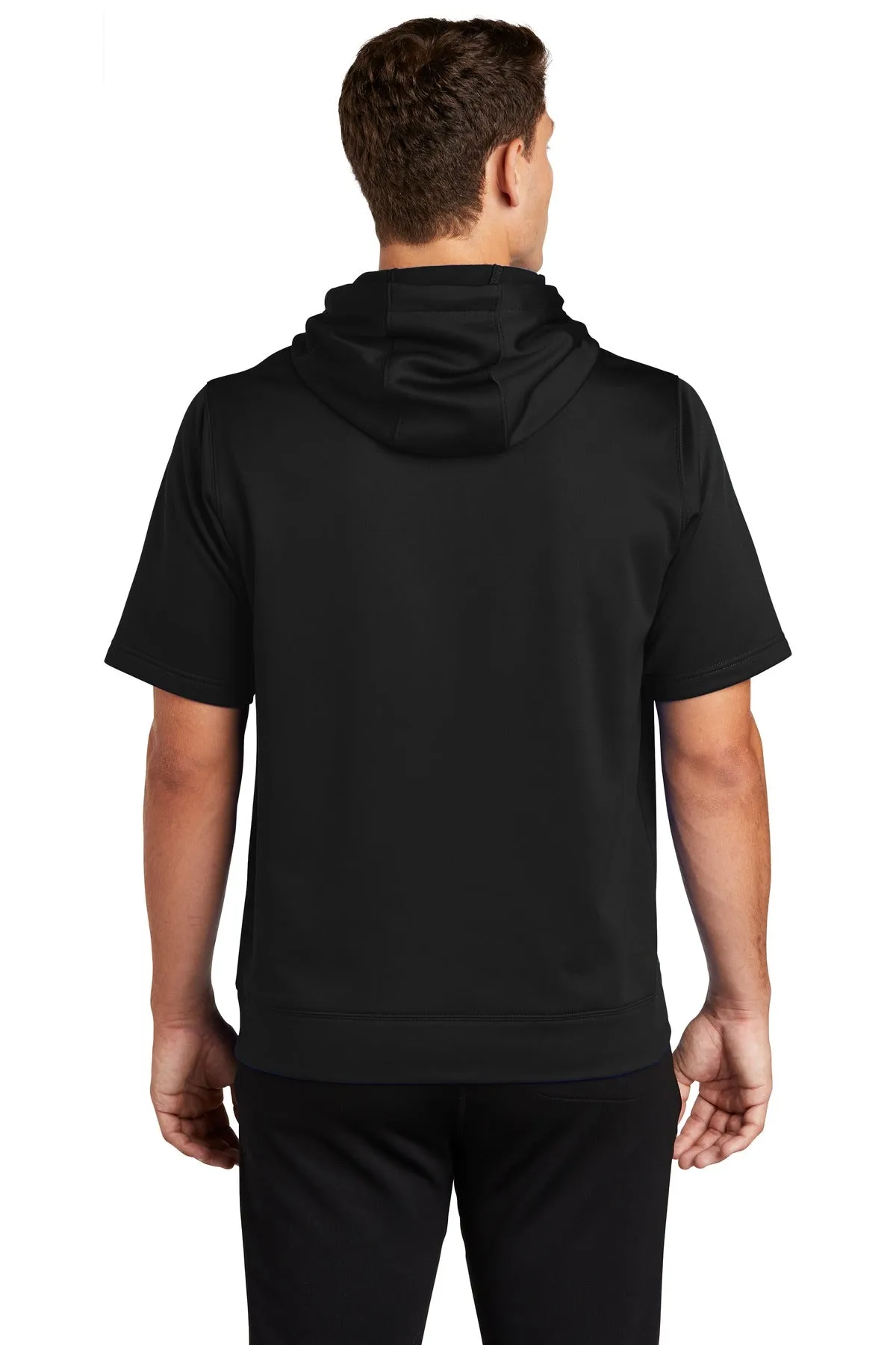 Sport-Tek Sport-Wick Fleece Short Sleeve Hooded Pullover. ST251