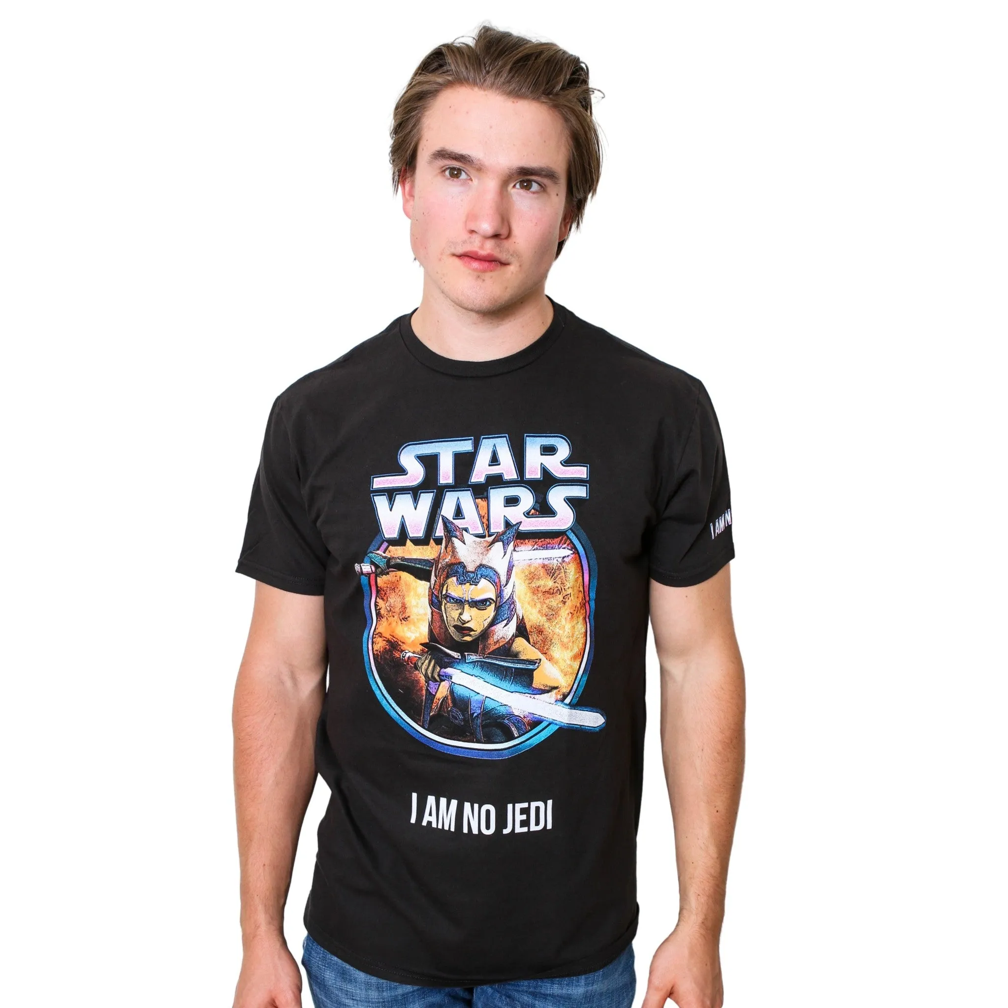 Star Wars Ahsoka Tano Jedi Fire Adult T Shirt