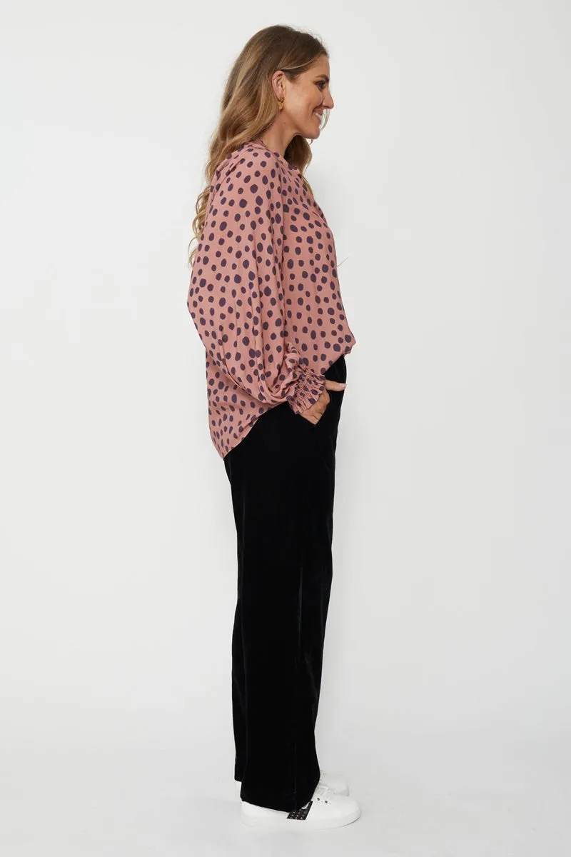 Stella   Gemma - Tyra Shirt - Mulberry Spot