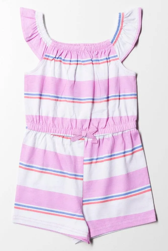 Striped Short-All Pink