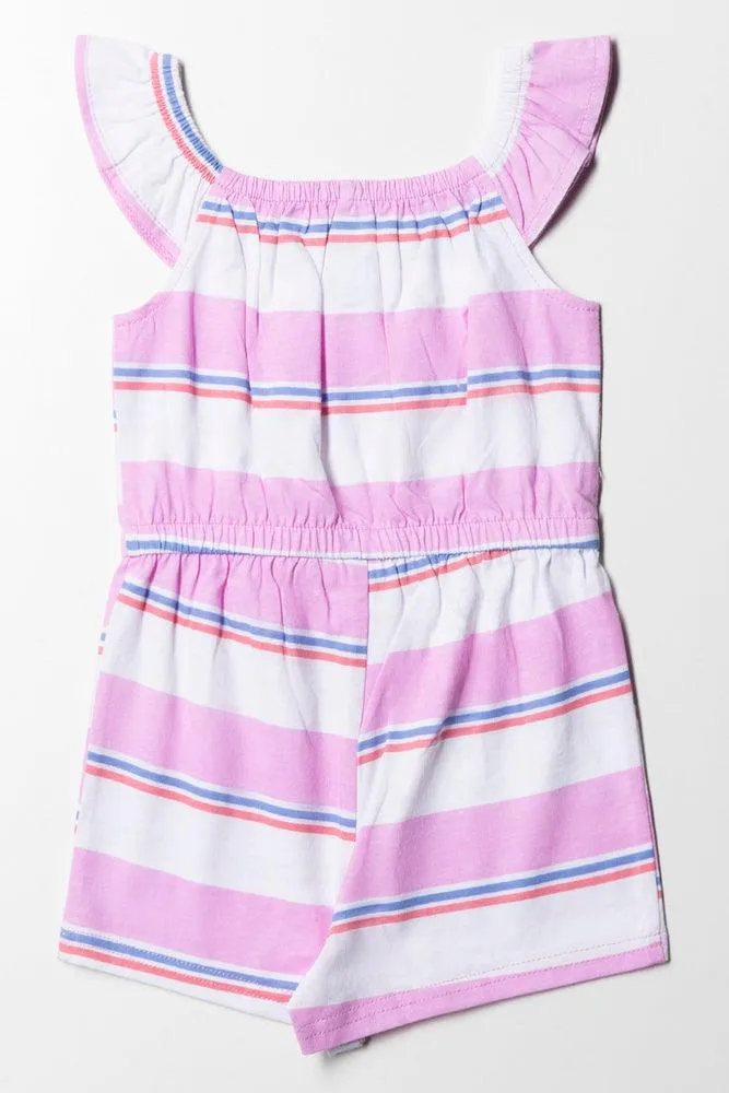 Striped Short-All Pink