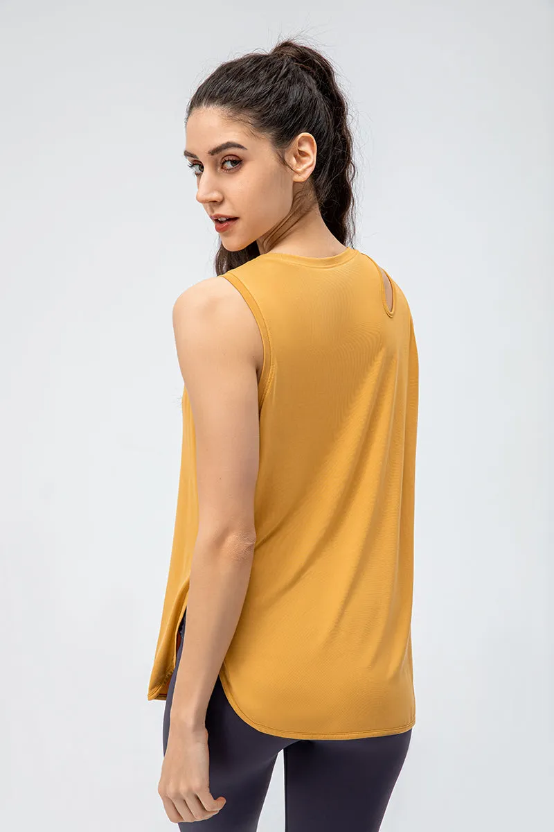 Stylish Shoulder Hollow-Carved Tank Tops