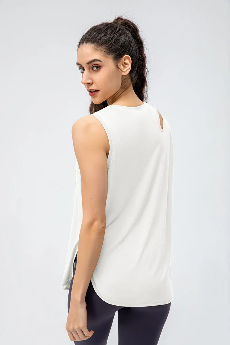 Stylish Shoulder Hollow-Carved Tank Tops