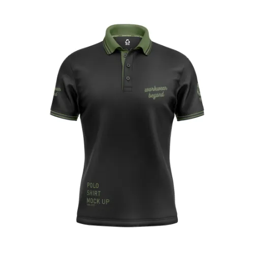 Sustainable RPET custom patterned polo shirts