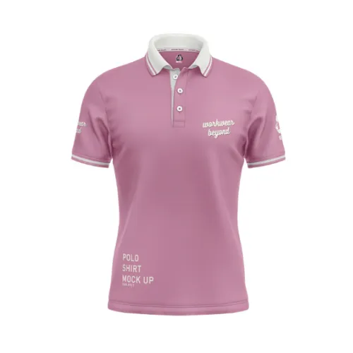 Sustainable RPET custom patterned polo shirts