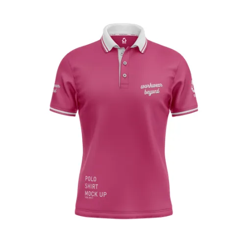 Sustainable RPET custom patterned polo shirts