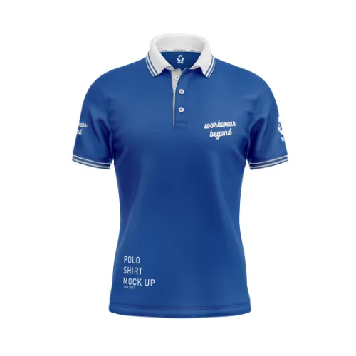 Sustainable RPET custom patterned polo shirts