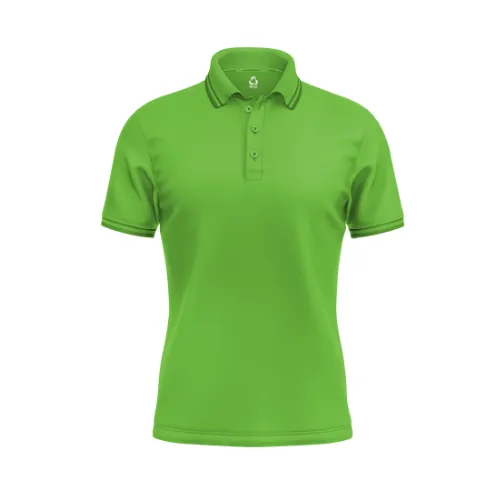 Sustainable RPET custom patterned polo shirts