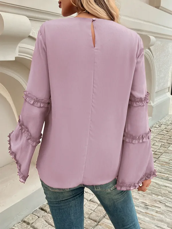 The Ruffle Sleeve Blouse for Woman