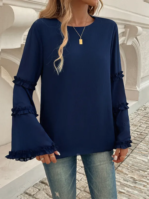 The Ruffle Sleeve Blouse for Woman