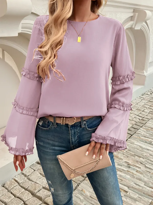 The Ruffle Sleeve Blouse for Woman