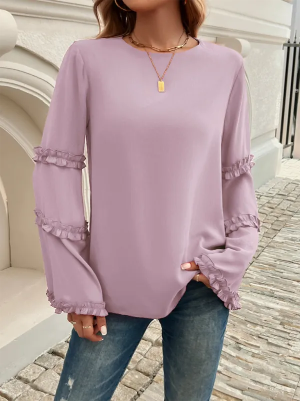 The Ruffle Sleeve Blouse for Woman