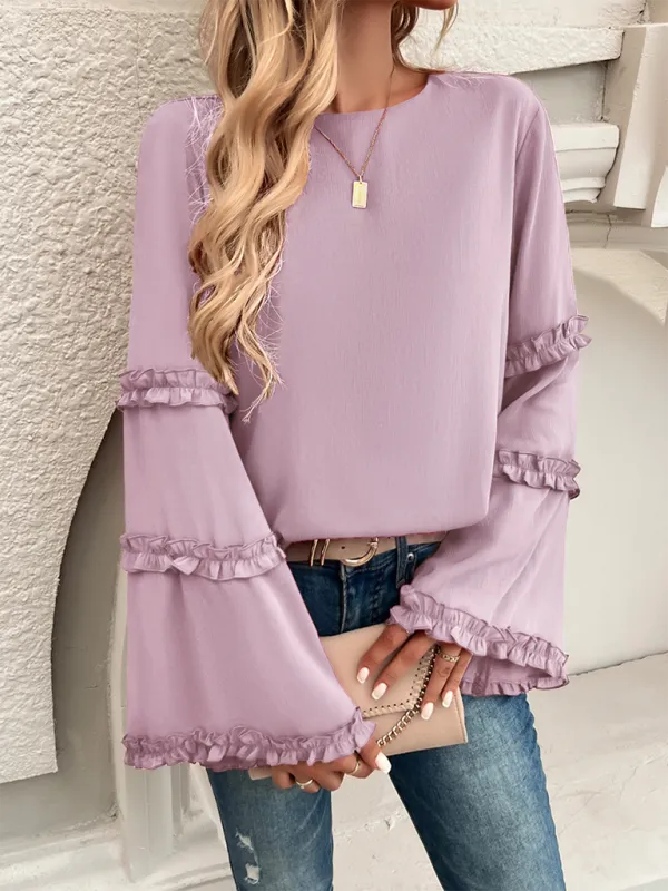 The Ruffle Sleeve Blouse for Woman