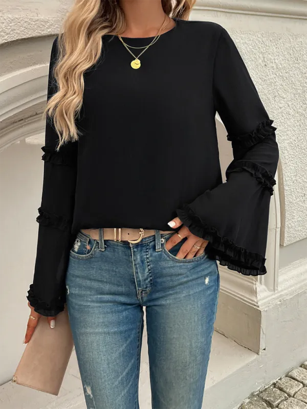 The Ruffle Sleeve Blouse for Woman