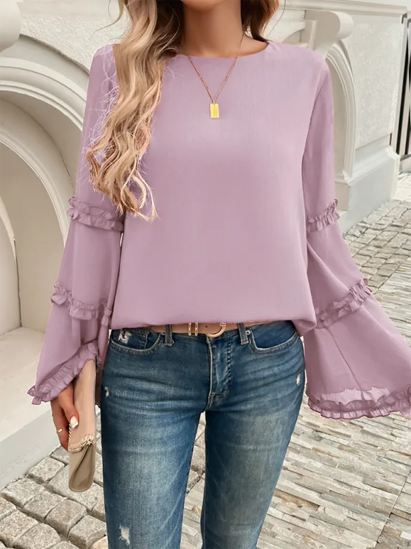 The Ruffle Sleeve Blouse for Woman