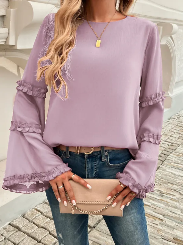 The Ruffle Sleeve Blouse for Woman