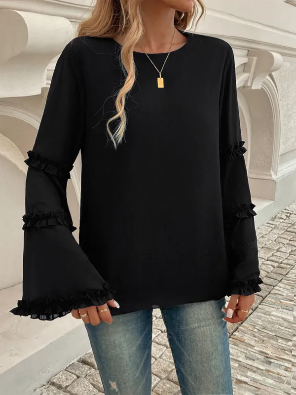 The Ruffle Sleeve Blouse for Woman