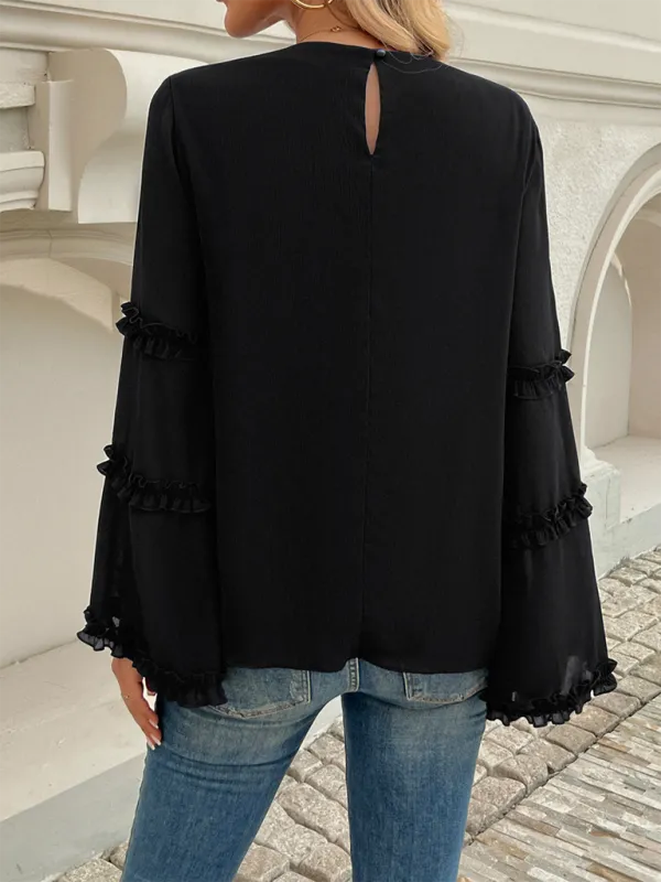 The Ruffle Sleeve Blouse for Woman