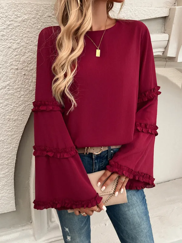 The Ruffle Sleeve Blouse for Woman