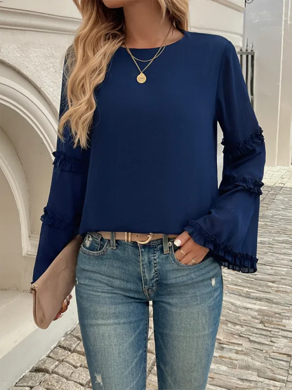 The Ruffle Sleeve Blouse for Woman