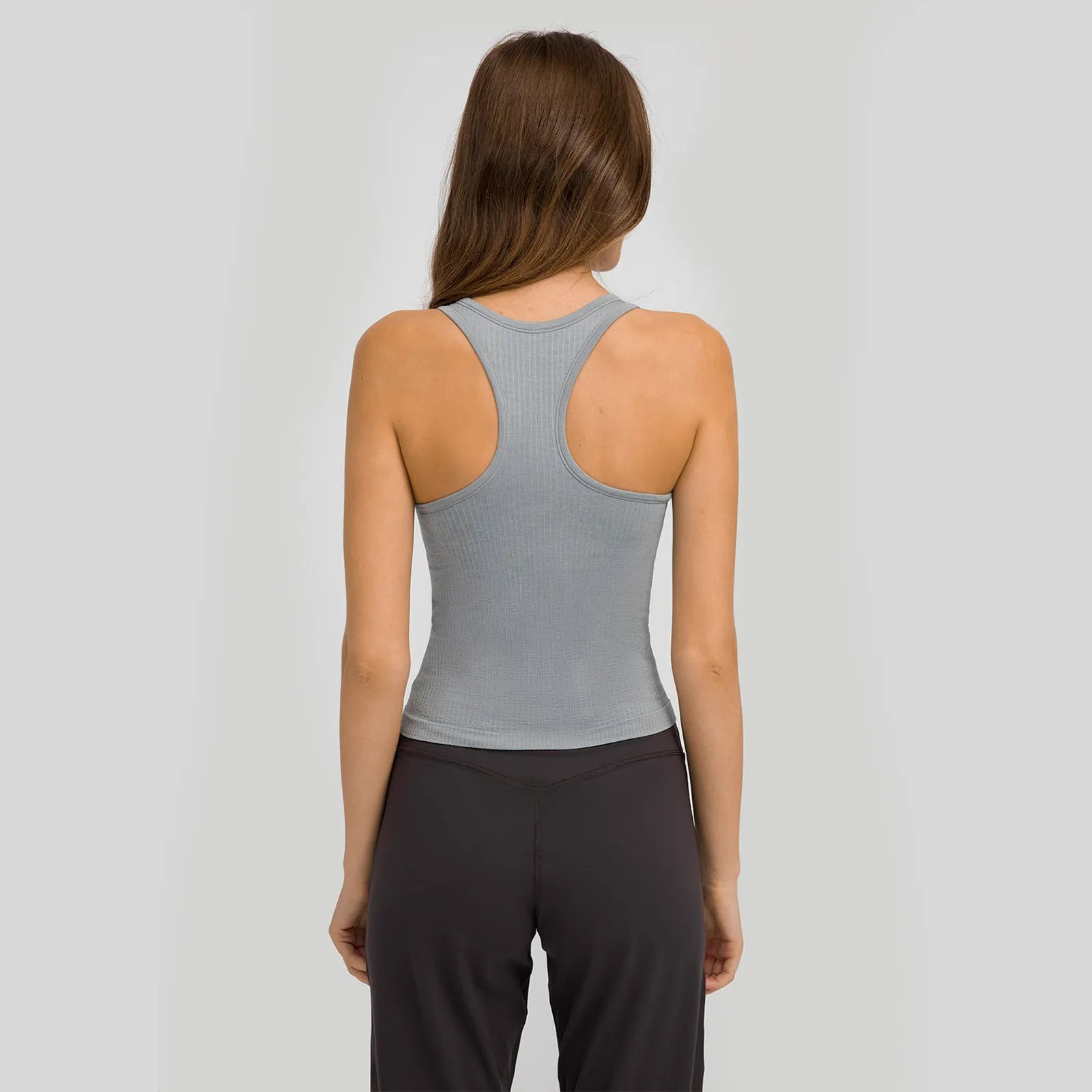 U-shaped Racerback Plain Tank Top