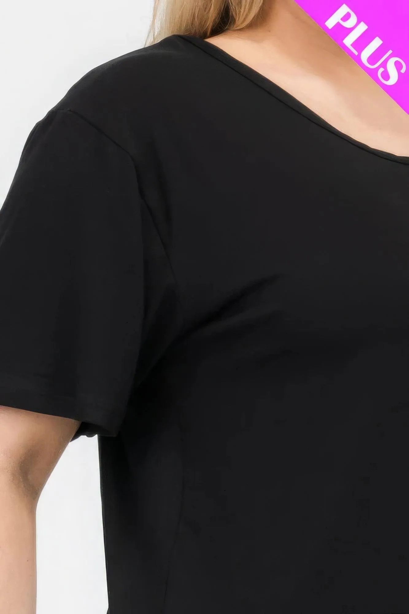 Women's Plus Size Basic Short Sleeve Shirts