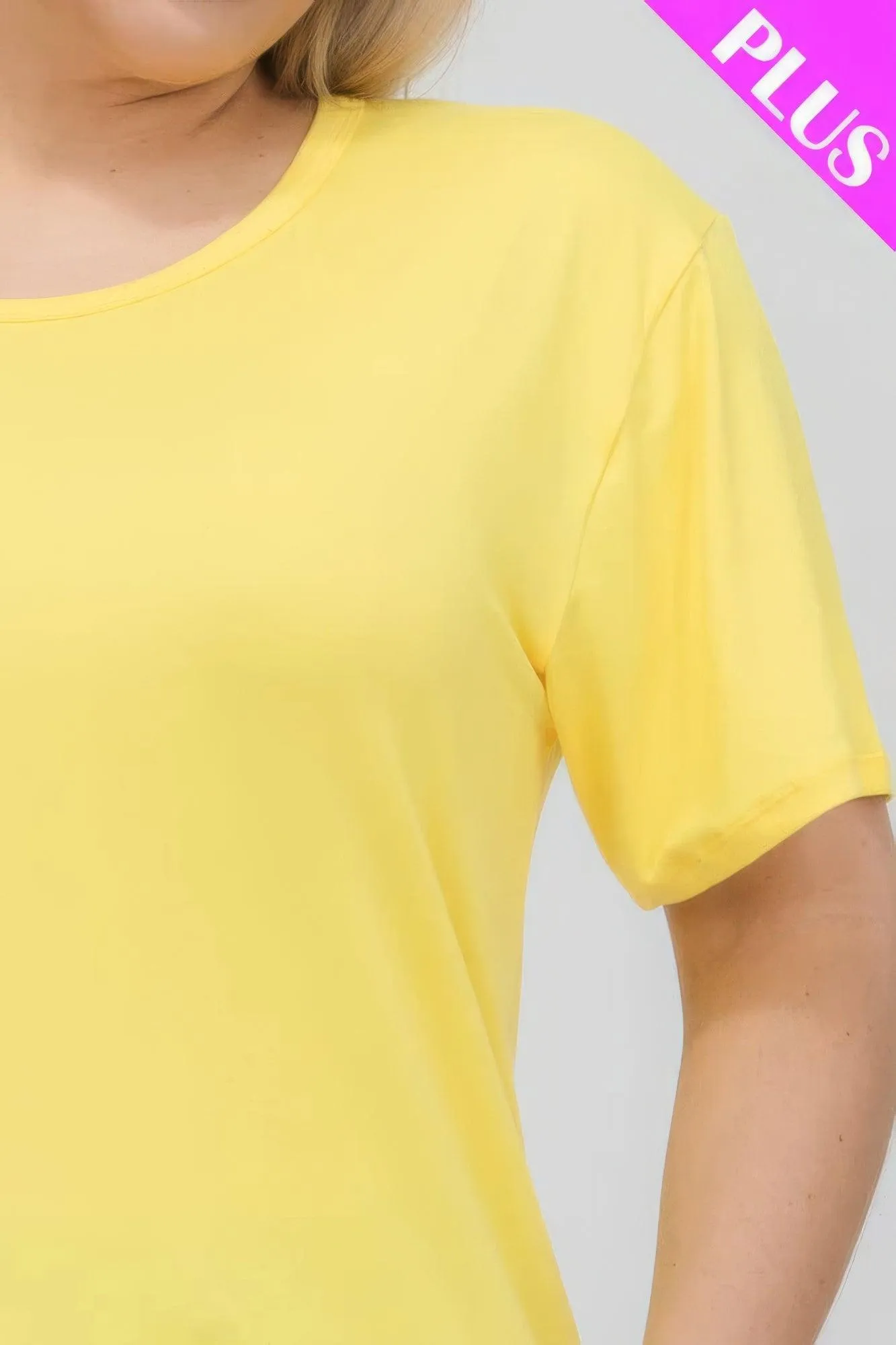 Women's Plus Size Basic Short Sleeve Shirts