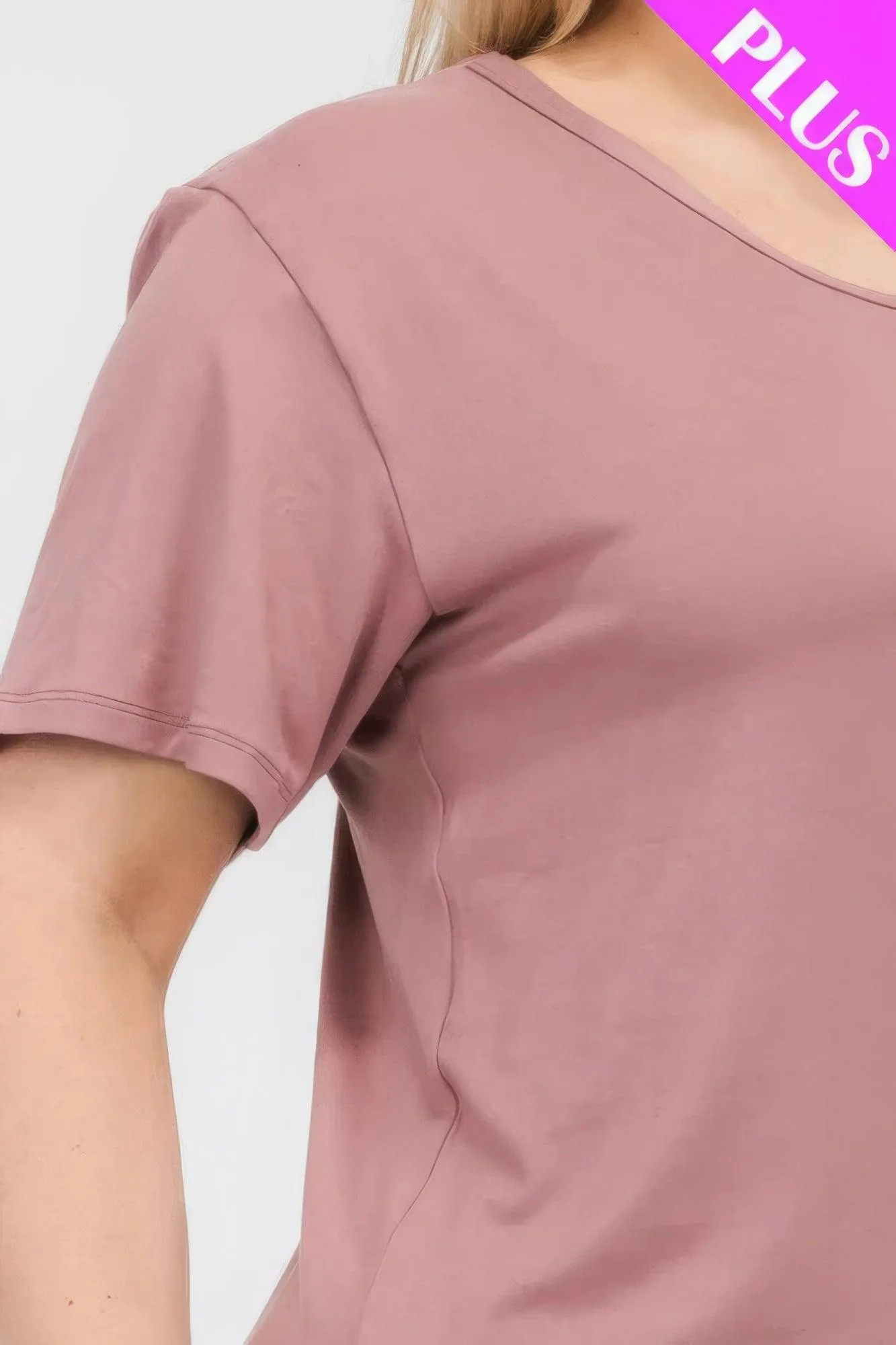 Women's Plus Size Basic Short Sleeve Shirts