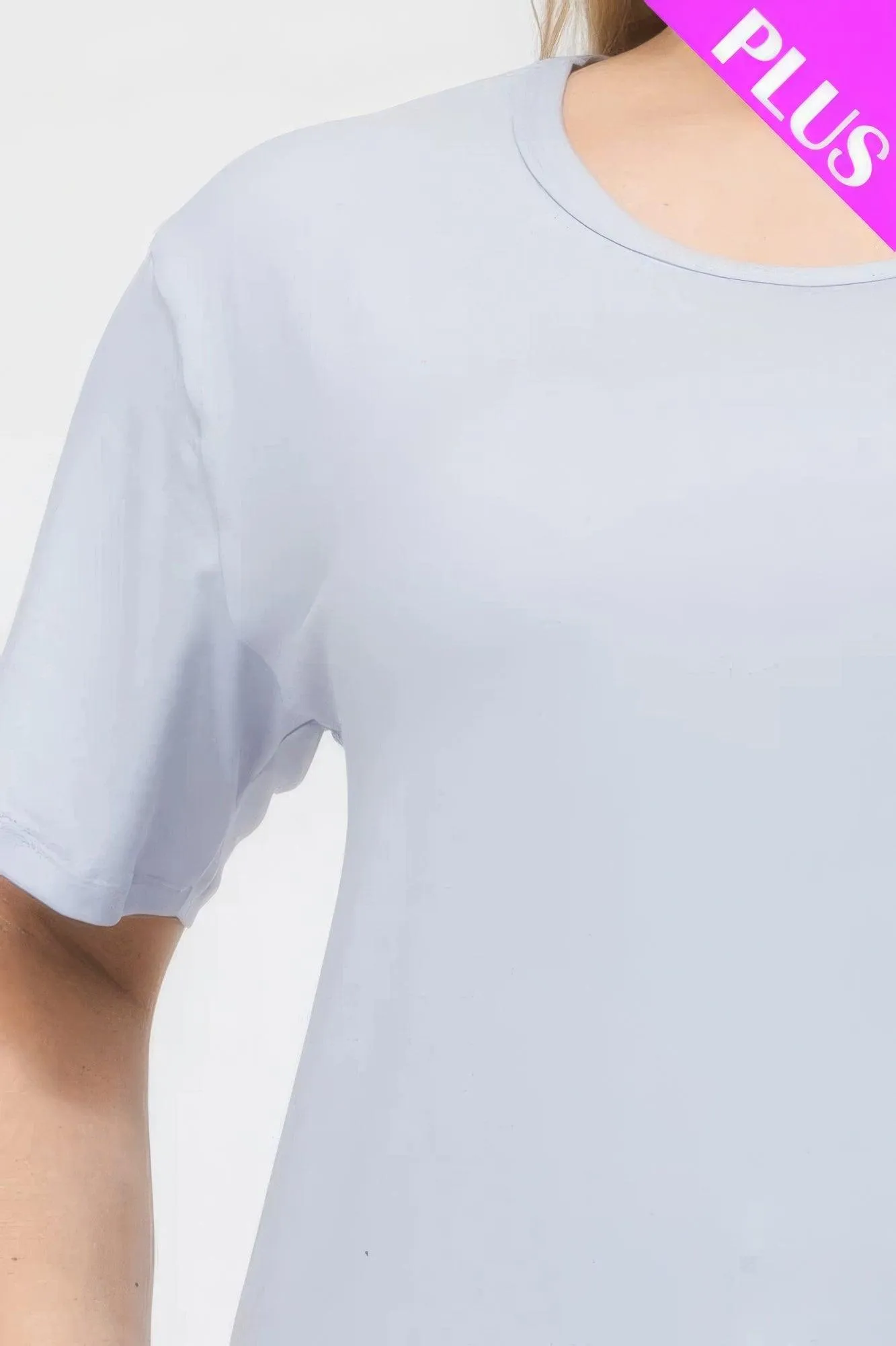 Women's Plus Size Basic Short Sleeve Shirts