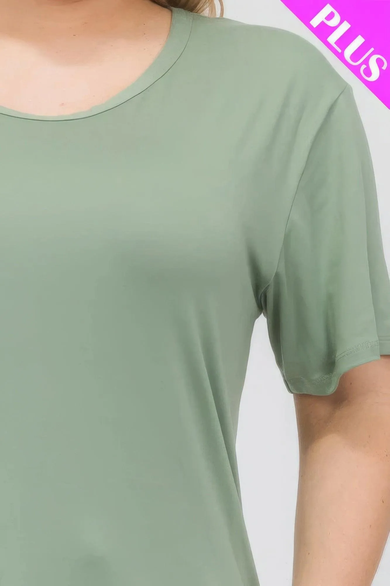 Women's Plus Size Basic Short Sleeve Shirts