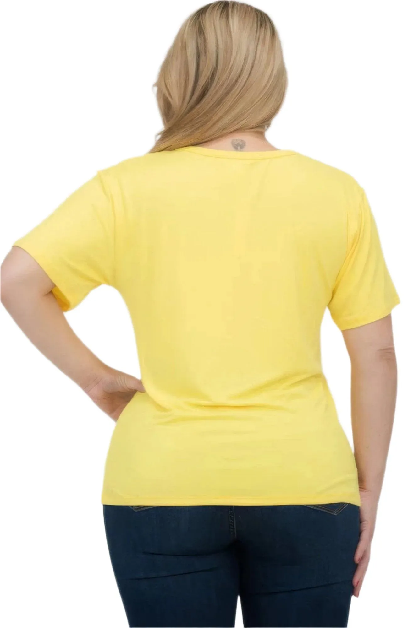 Women's Plus Size Basic Short Sleeve Shirts