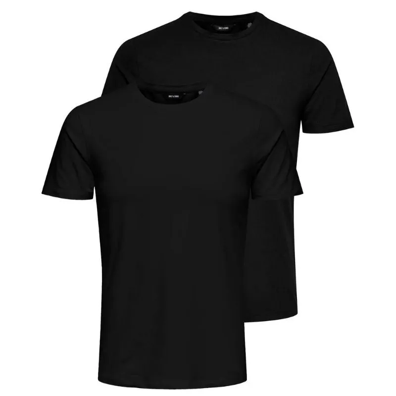 Zwart t-shirt Basic 2-pack